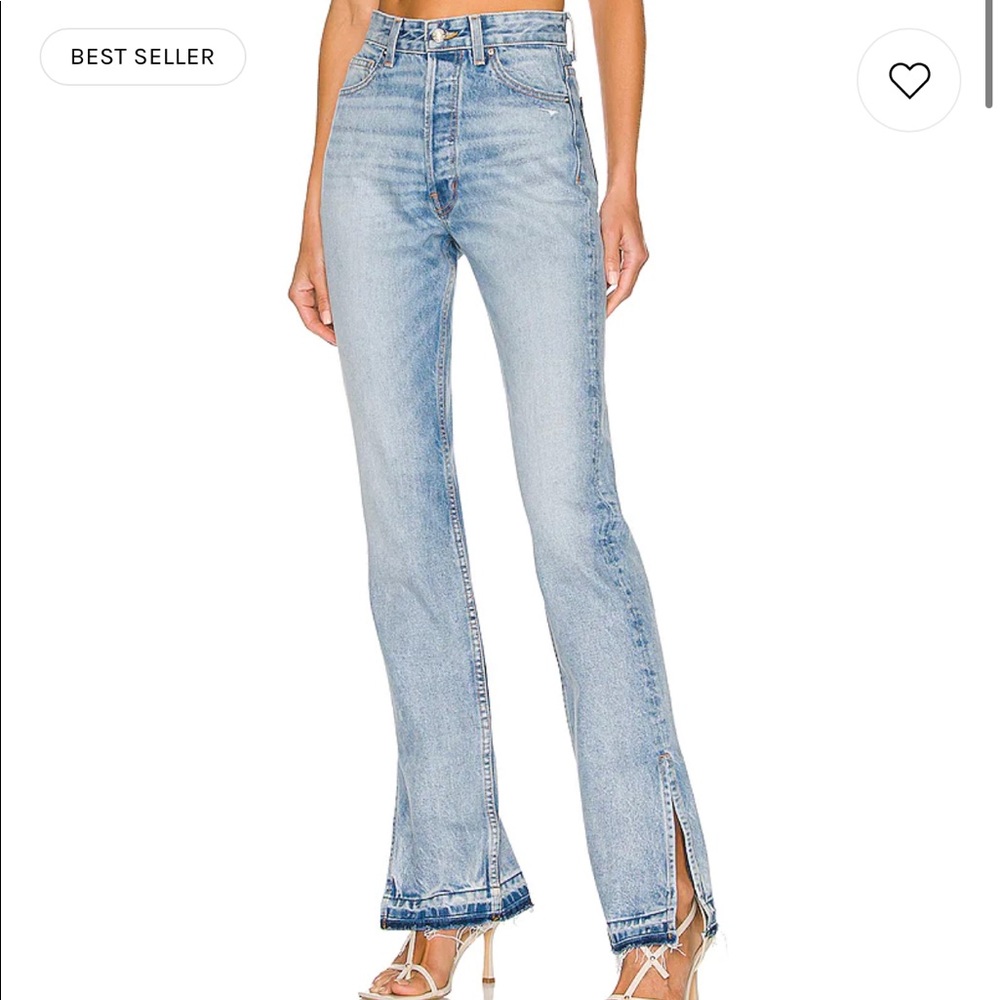 Unraveled two EB Denim jeans